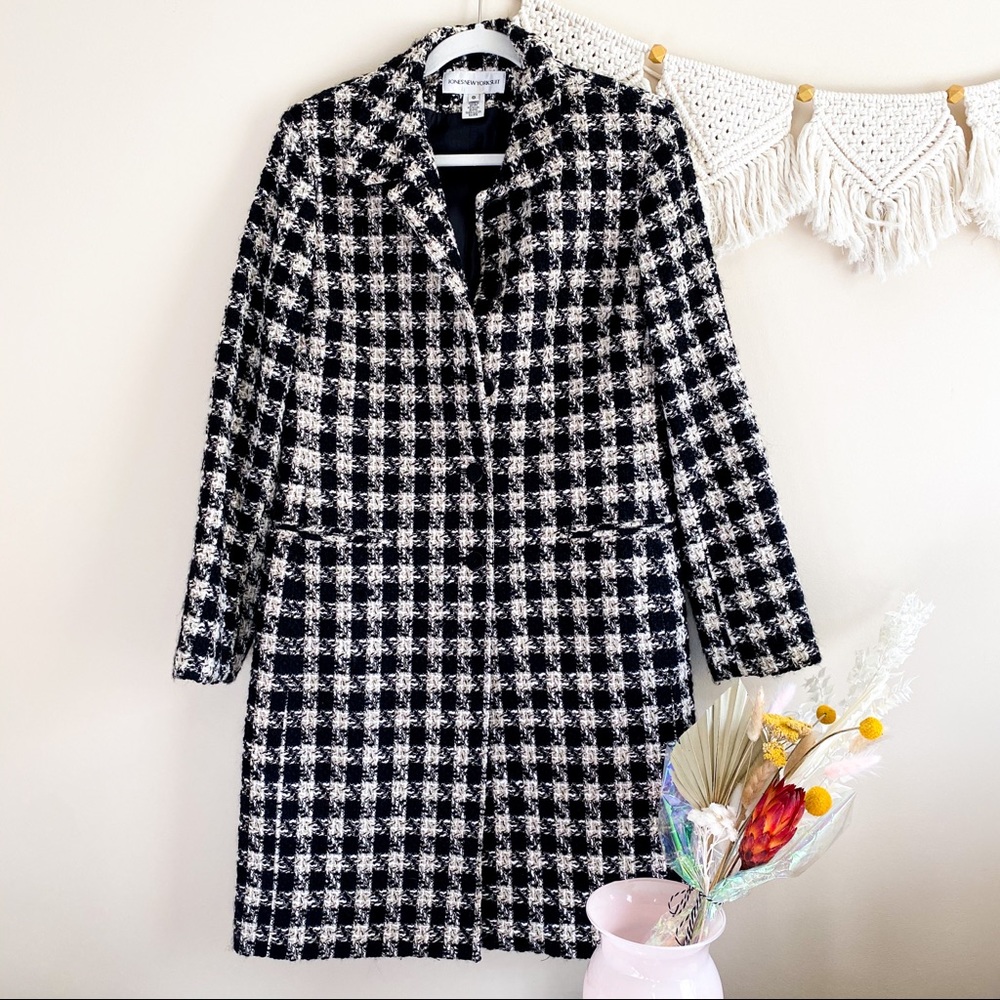 Long Houndstooth Jacket